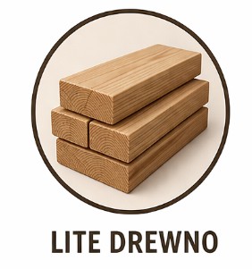 Trzy deski litego drewna