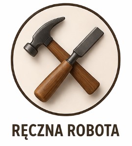 a hammer and chisel with wood handles